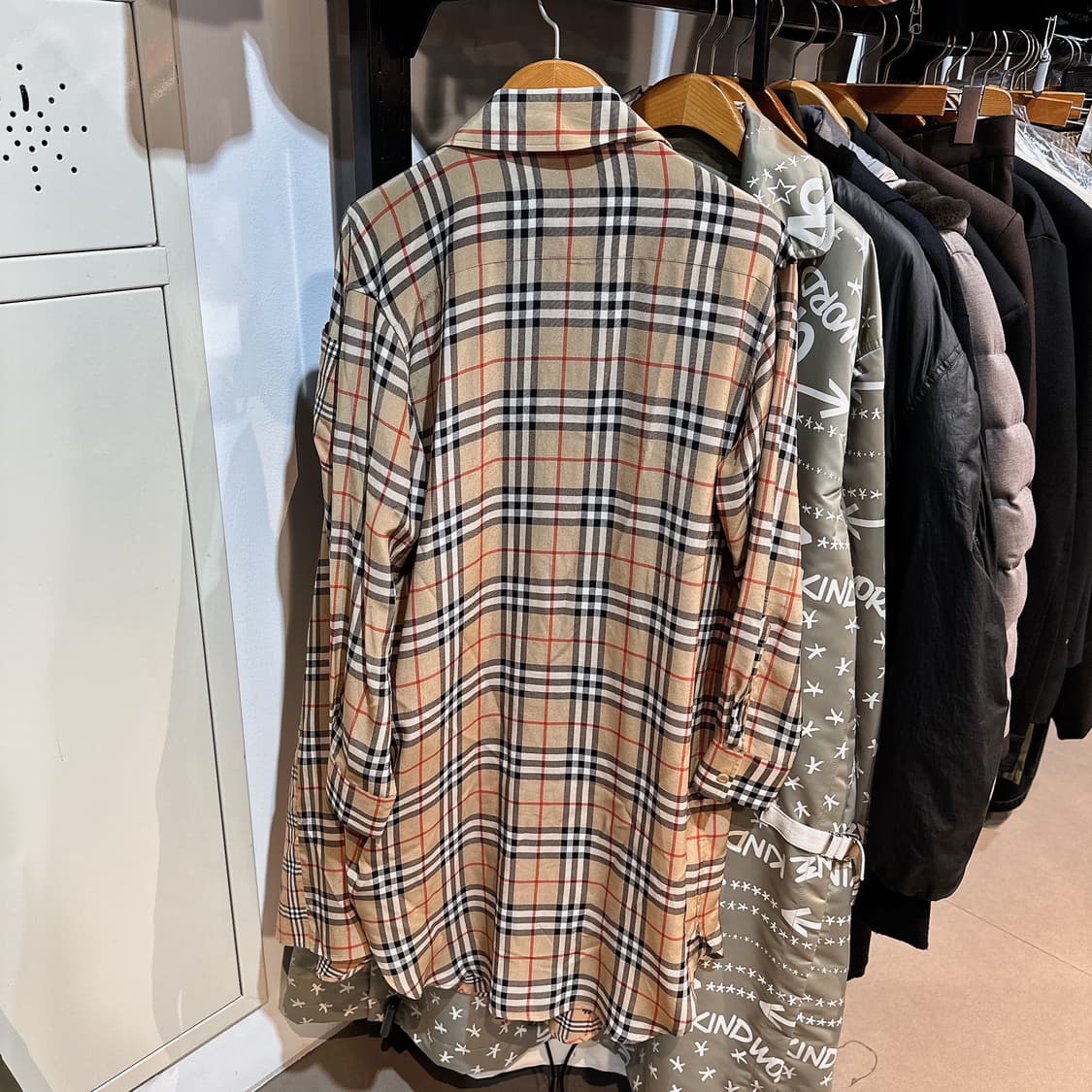 버버리 여성 체크 셔츠 드레스 상품이미지4