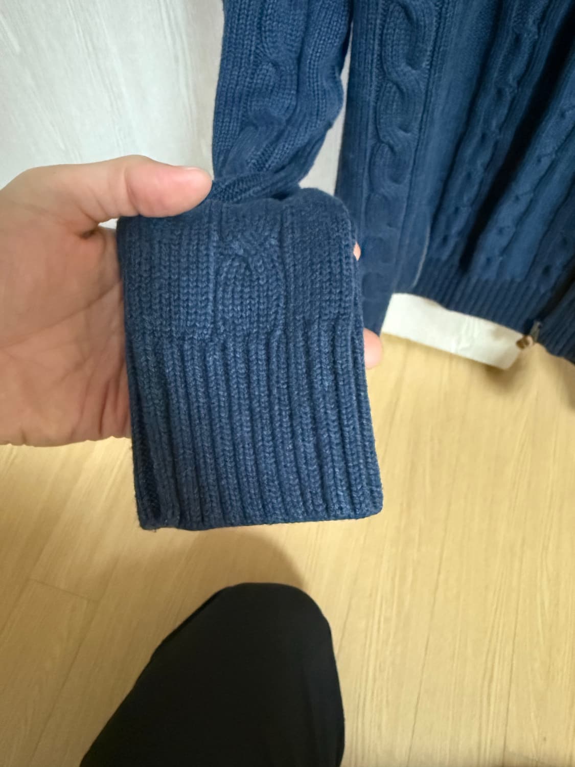 타미힐피거 하이넥 케이블 집업 가디건(100) 새상품 상품이미지10