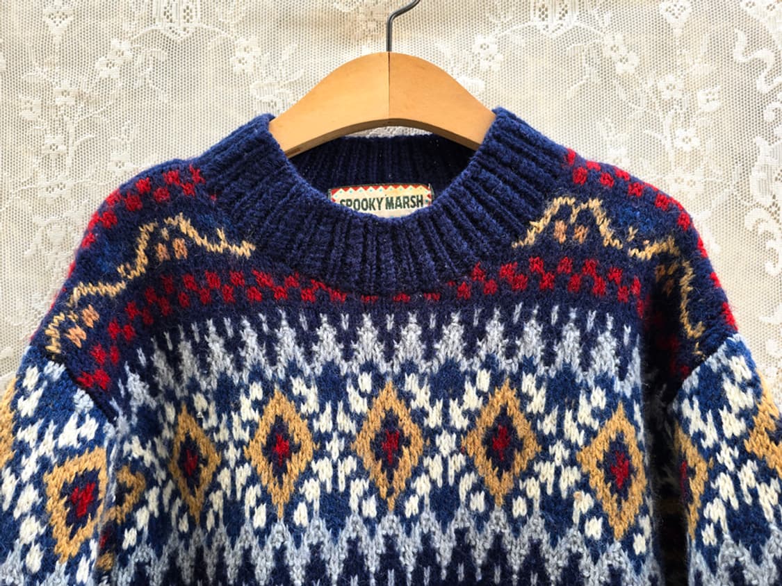 노르딕 빈티지 헤비울 니트 상품이미지2