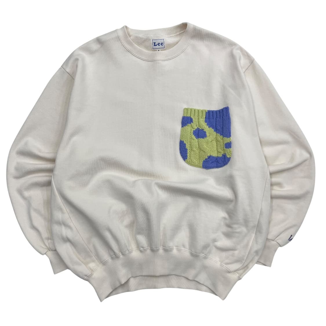 japan lee 니트포켓 아이보리 맨투맨 M 상품이미지2