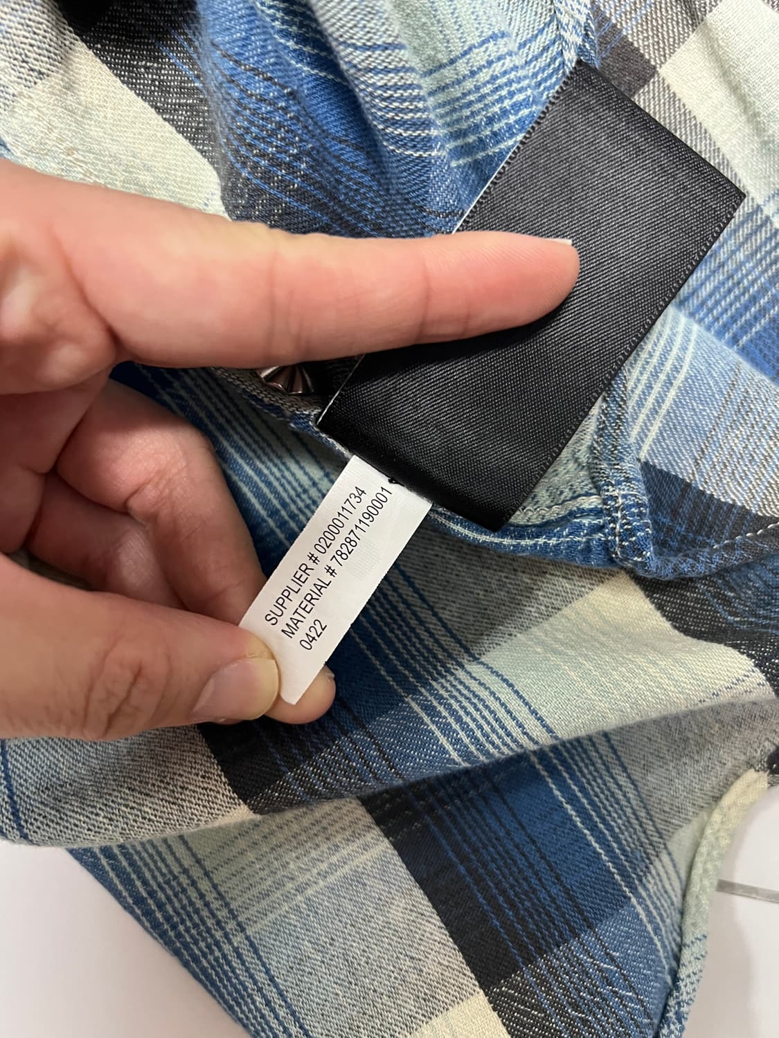 택포24) RRL 더블알엘 플래드 트윌 체크 웨스턴셔츠 M 상품이미지8