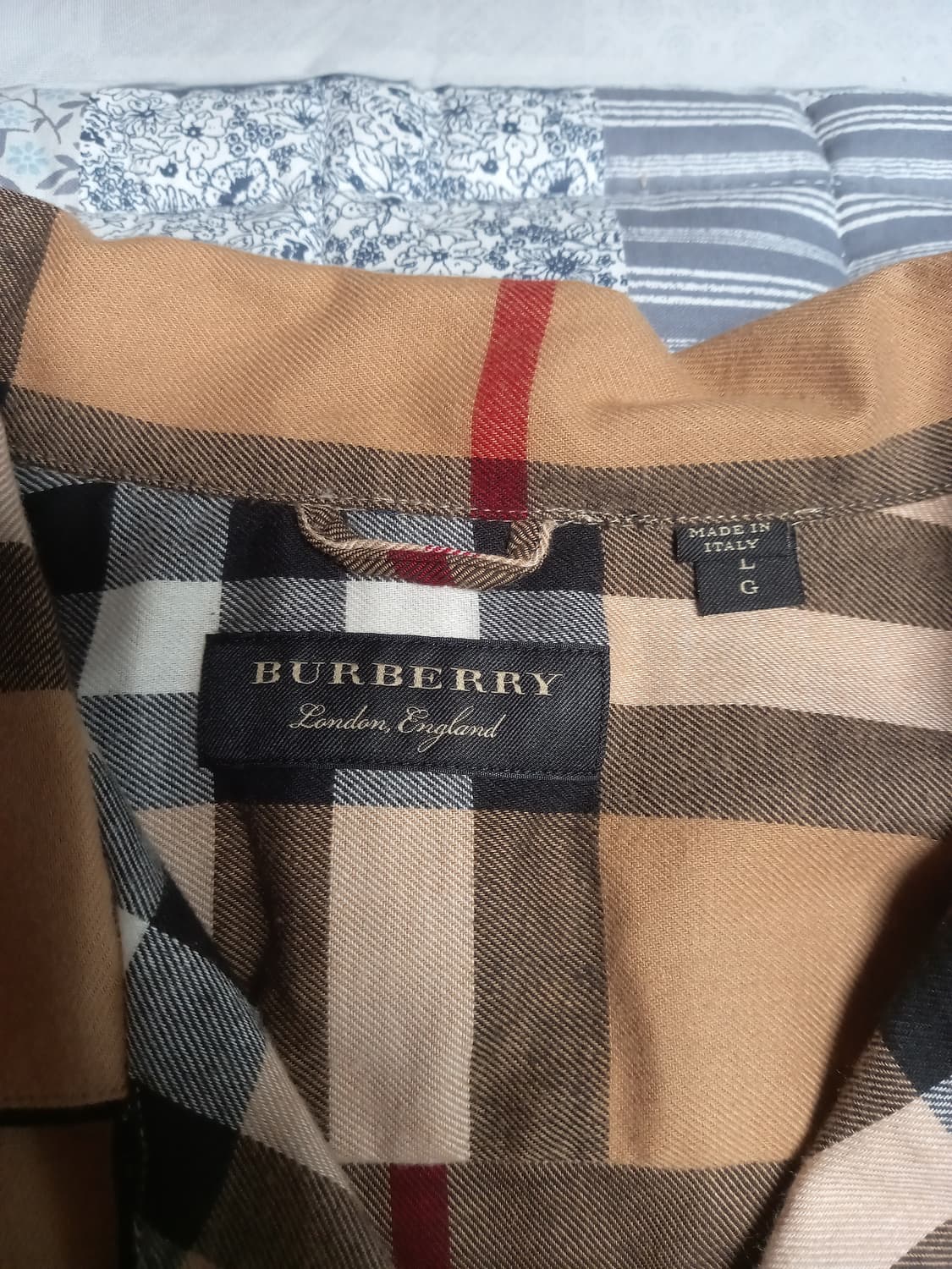 버버리 시그니처 체크셔츠 L(실용105) 상품이미지2
