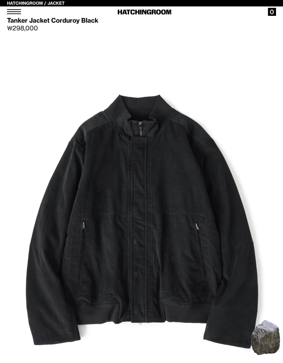 Tanker Jacket Corduroy Black 상품이미지1