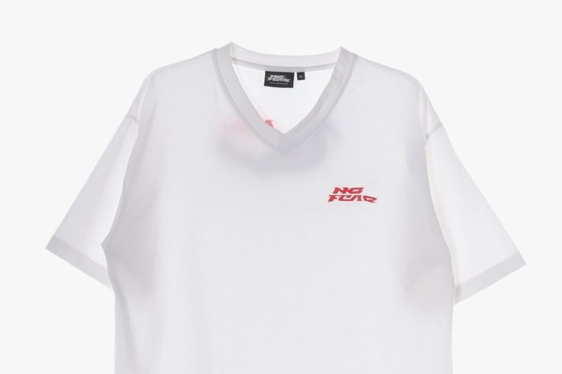 노피어 Y2K 스포티 브이넥 화이트 반팔티 XL 상품이미지3