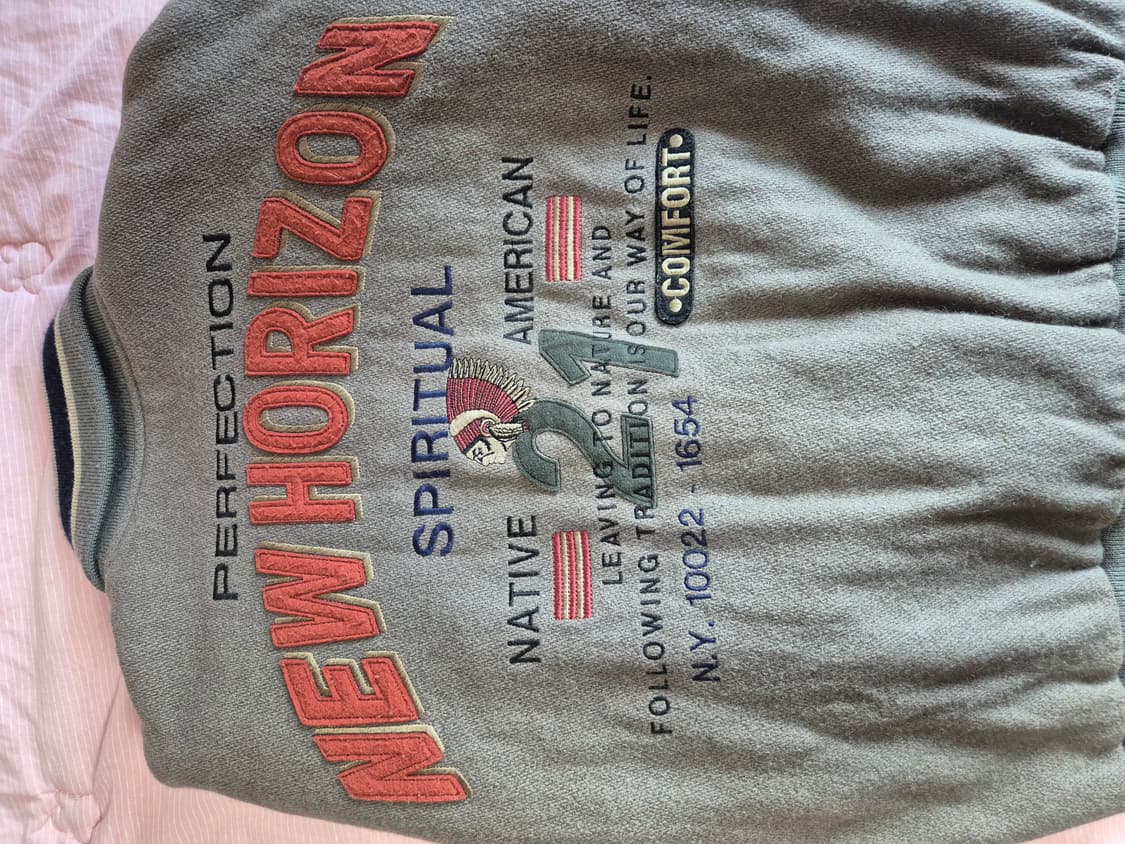 90s 맥그리거 나바호 레더 바시티 자켓 L 상품이미지2