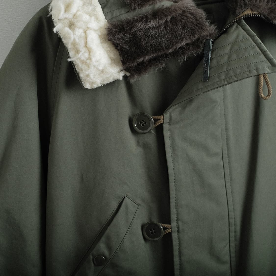 시오타 수빈 코튼 나일론 트윌 N-2B 자켓 5사이즈 그린 상품이미지6