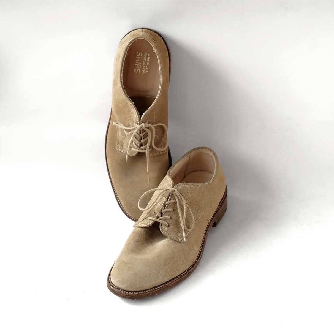 알든 N6401 8.5D 언라인드 탄 스웨이드 더비슈즈 상품이미지8