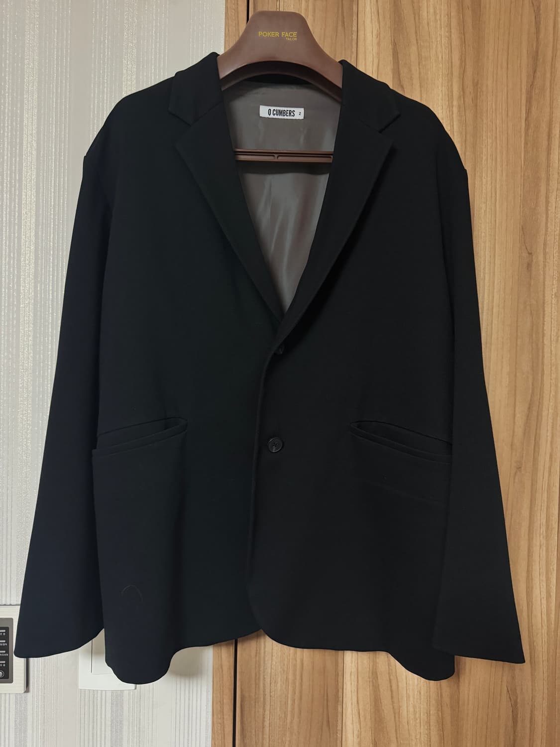 큐컴버스 오버핏 블레이저 m 택없는 새상품 상품이미지1