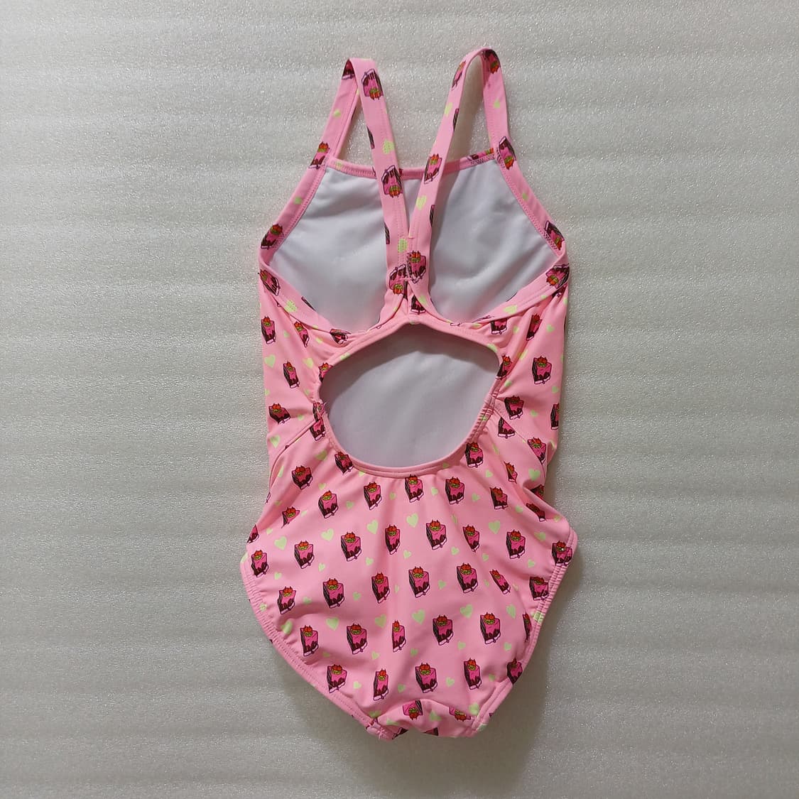 아레나 여아 아동 60 실내 원피스 수영복 핑크 사랑봉봉 상품이미지2