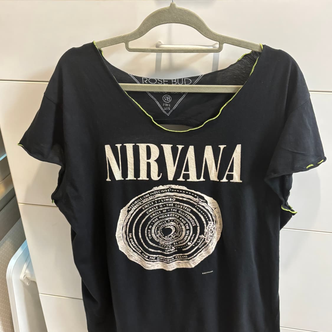 NIRVANA 너바나 디자인 백 파임 티셔츠 상품이미지2