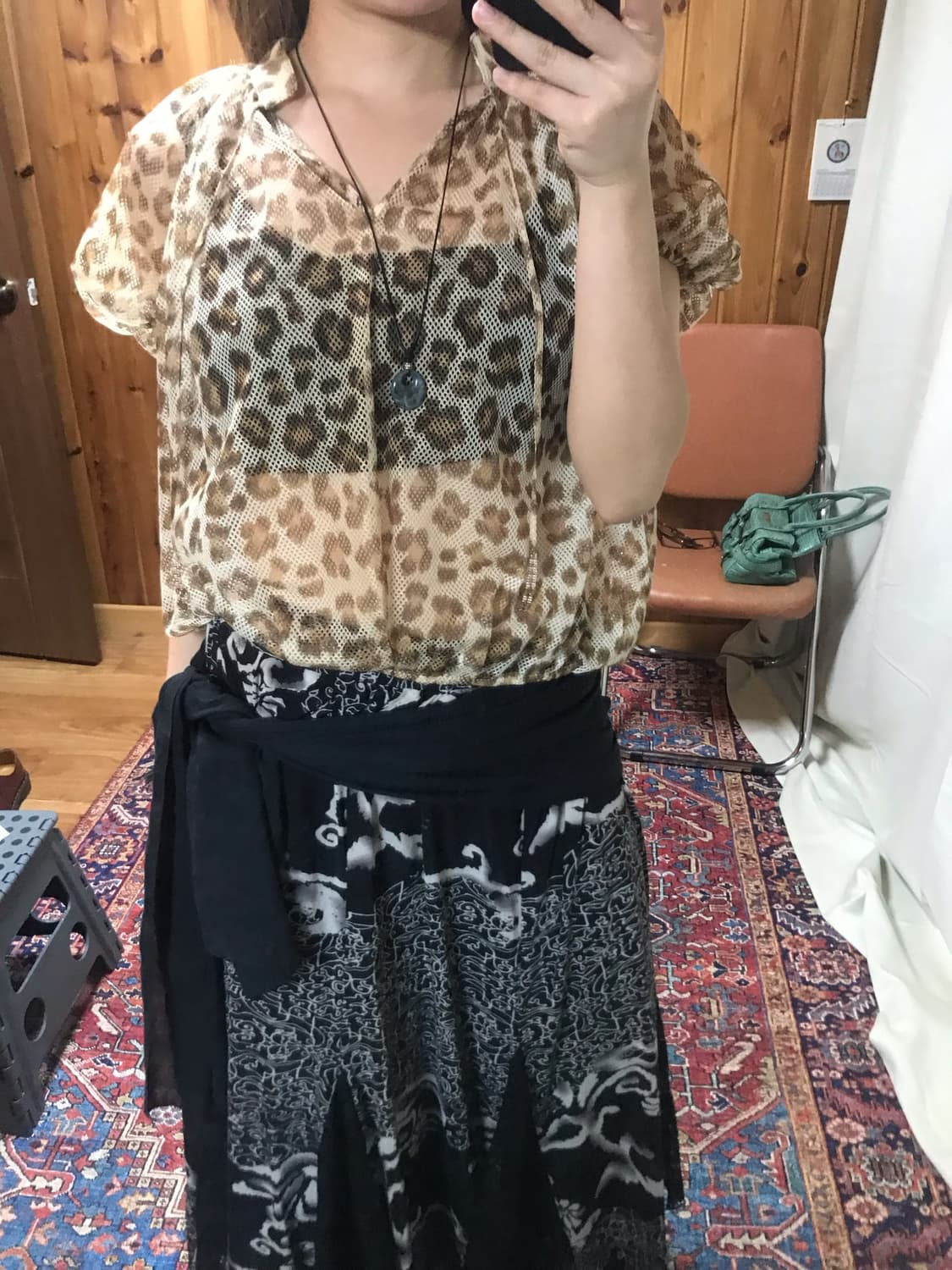 0018 - Baby Cheetah Eyelet Blouse 상품이미지3