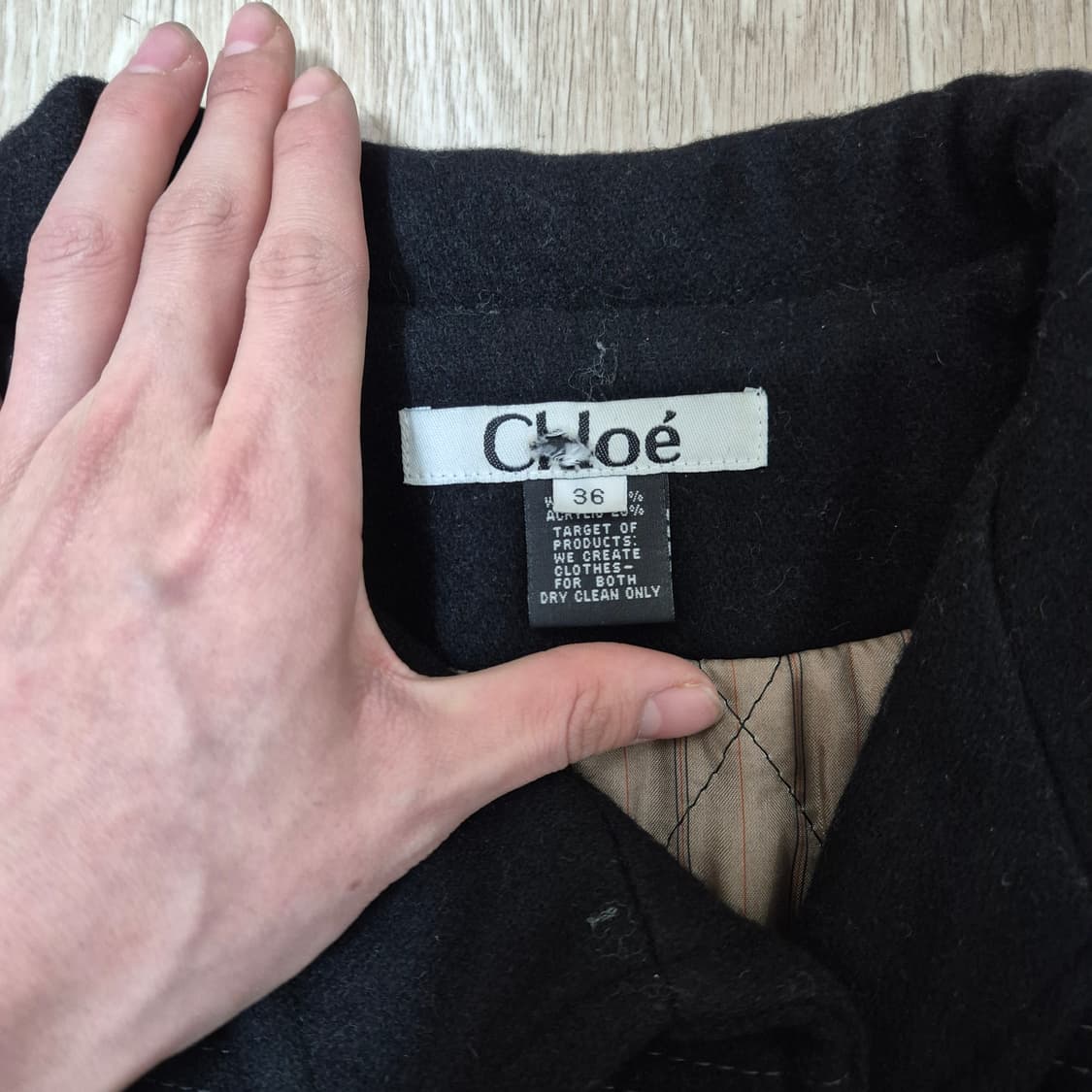 끌로에 빈티지 여성 클래식 울 더플 코트 36(구55) 상품이미지4