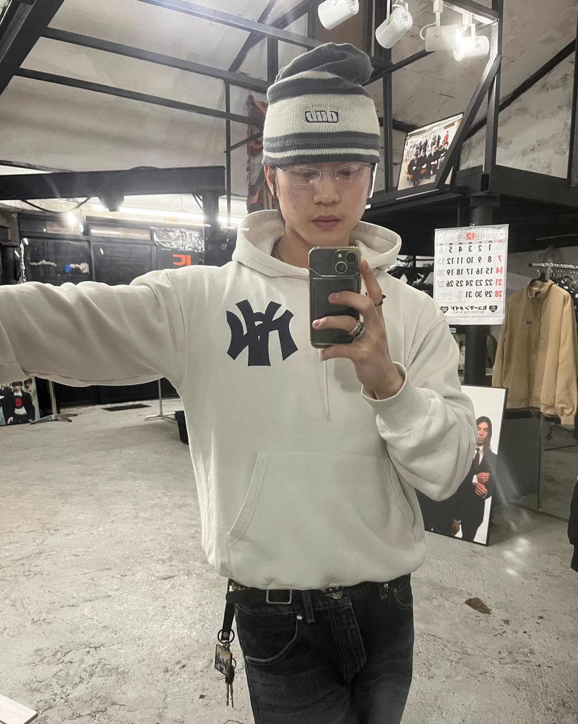 vtg stripe beanie 상품이미지1