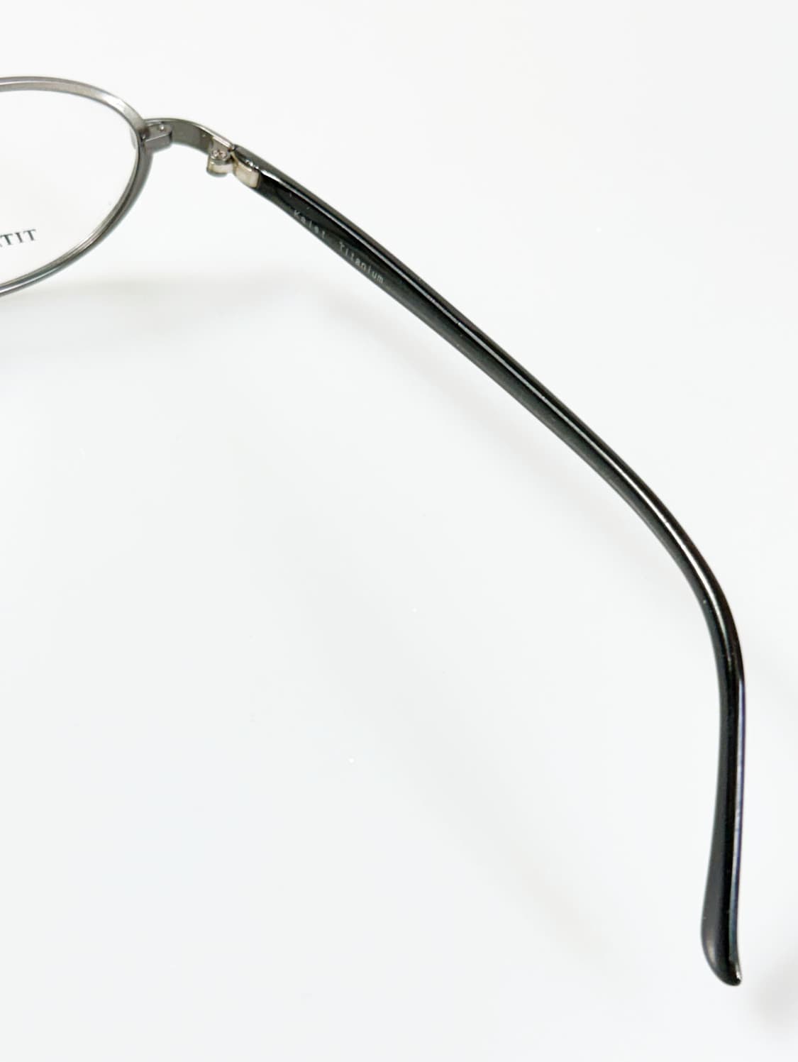 KAIST 다크실버 티타늄 슬림 오벌 프레임 빈티지 안경 상품이미지7