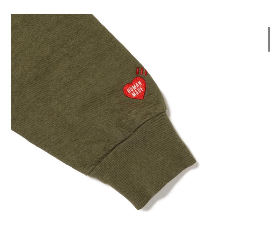 (내일까지만!!) 휴먼메이드 그래픽 롱슬리브 티셔츠 올리브 상품이미지3