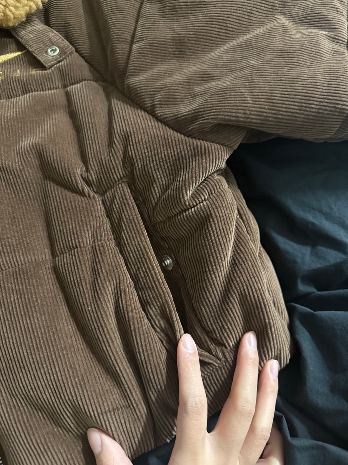 나이키 에어 써마핏 코듀로이 윈터 자켓 숏패딩 브라운 S 상품이미지7