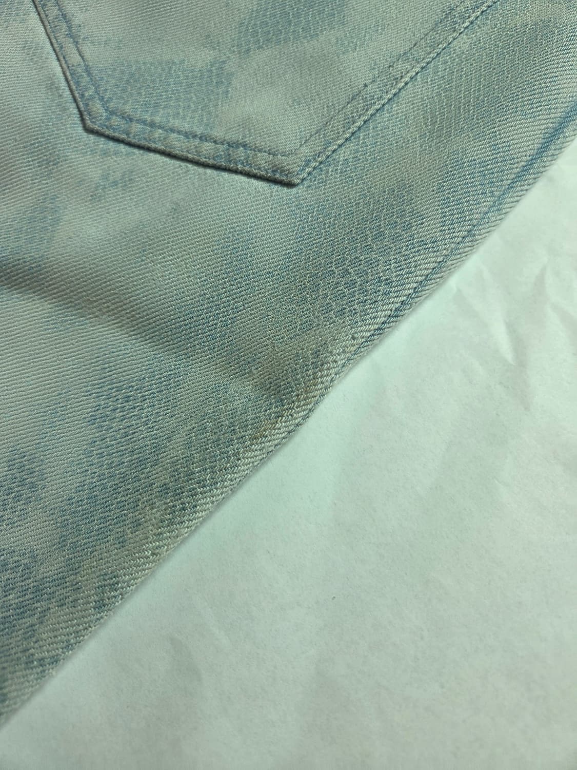 [25] 디온 리 Dion Lee 파이톤 연청 데님 팬츠 상품이미지5