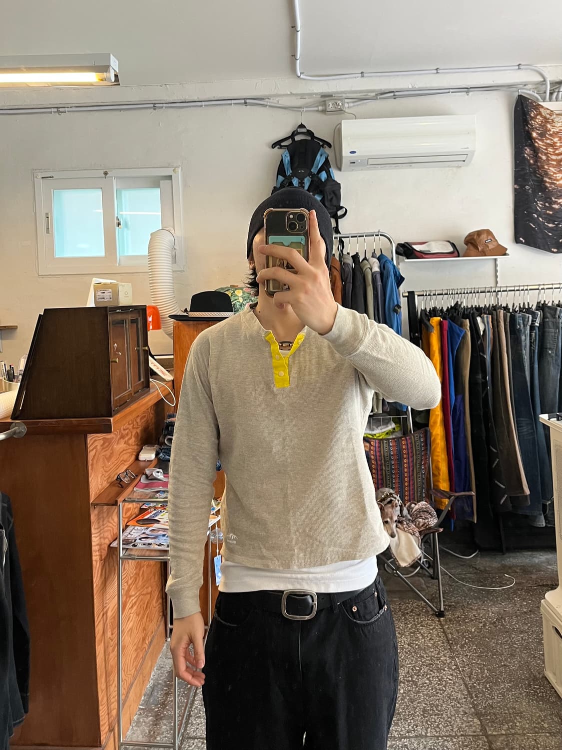 스투시 와플 써멀 헨리넥 긴팔티셔츠 상품이미지2