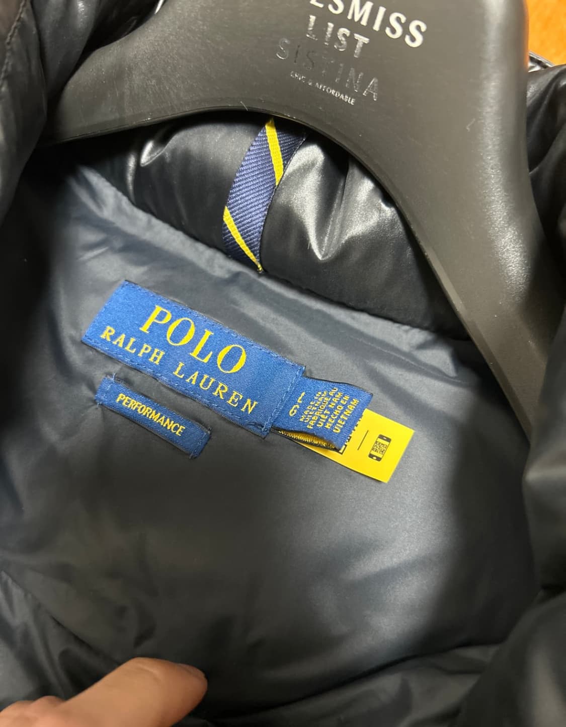 폴로 유광패딩 L size 상품이미지4