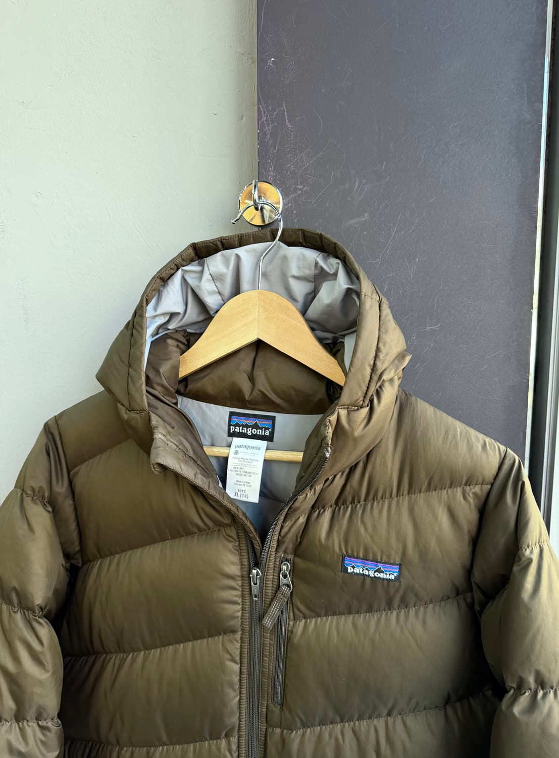.55~66/ 파타고니아 구스다운 사선 후드 푸퍼 패딩점퍼 상품이미지4