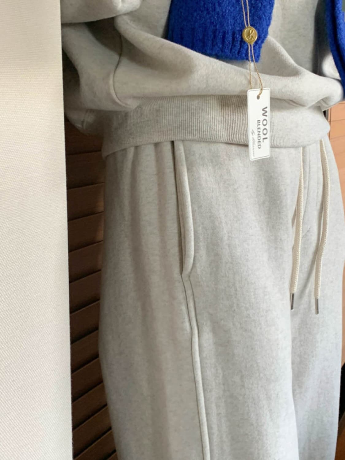 아잉areing 기모조거팬츠 오트밀 상품이미지8