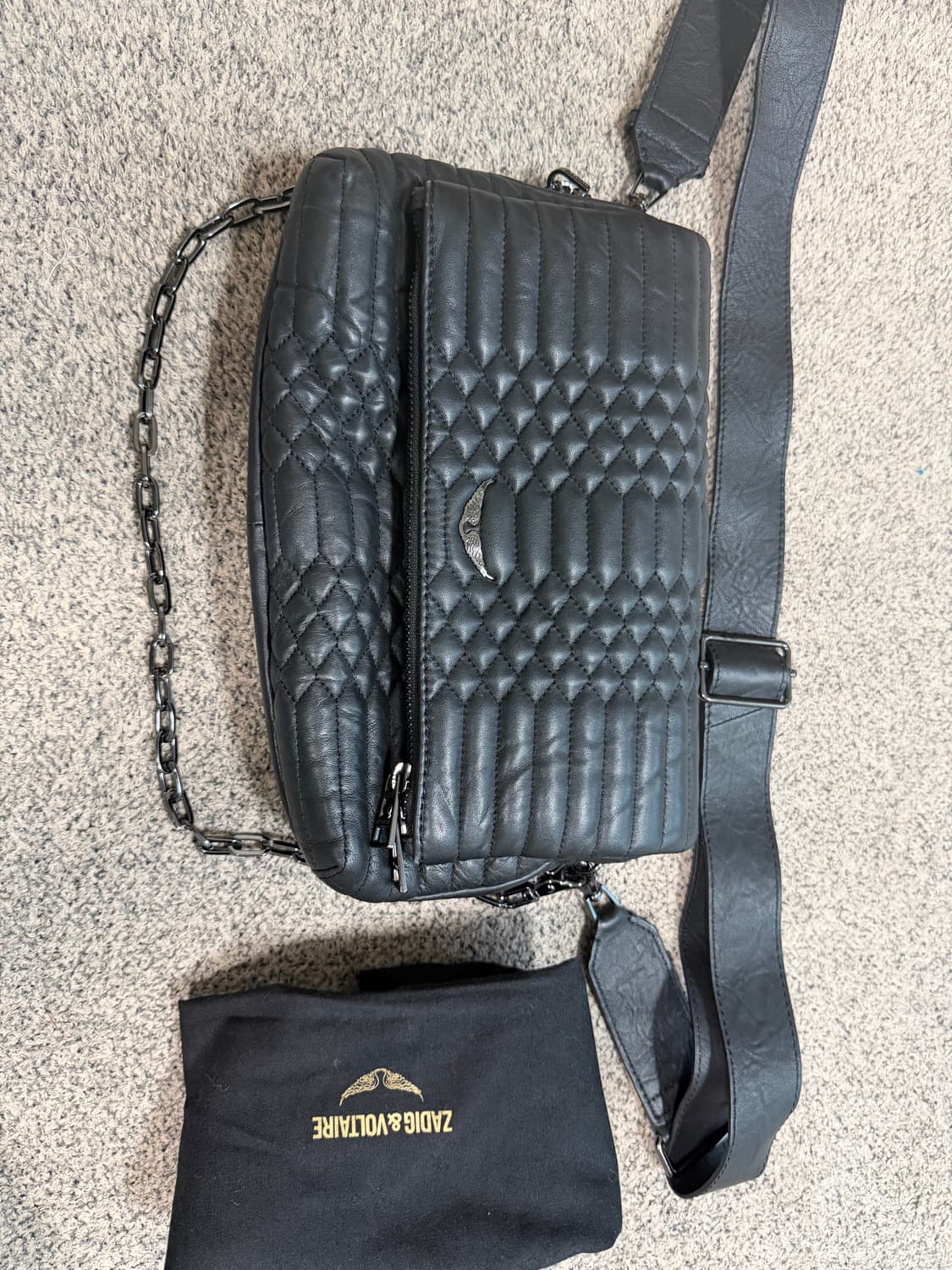 쟈딕앤볼테르 양가죽 백 rocky bag 상품이미지1