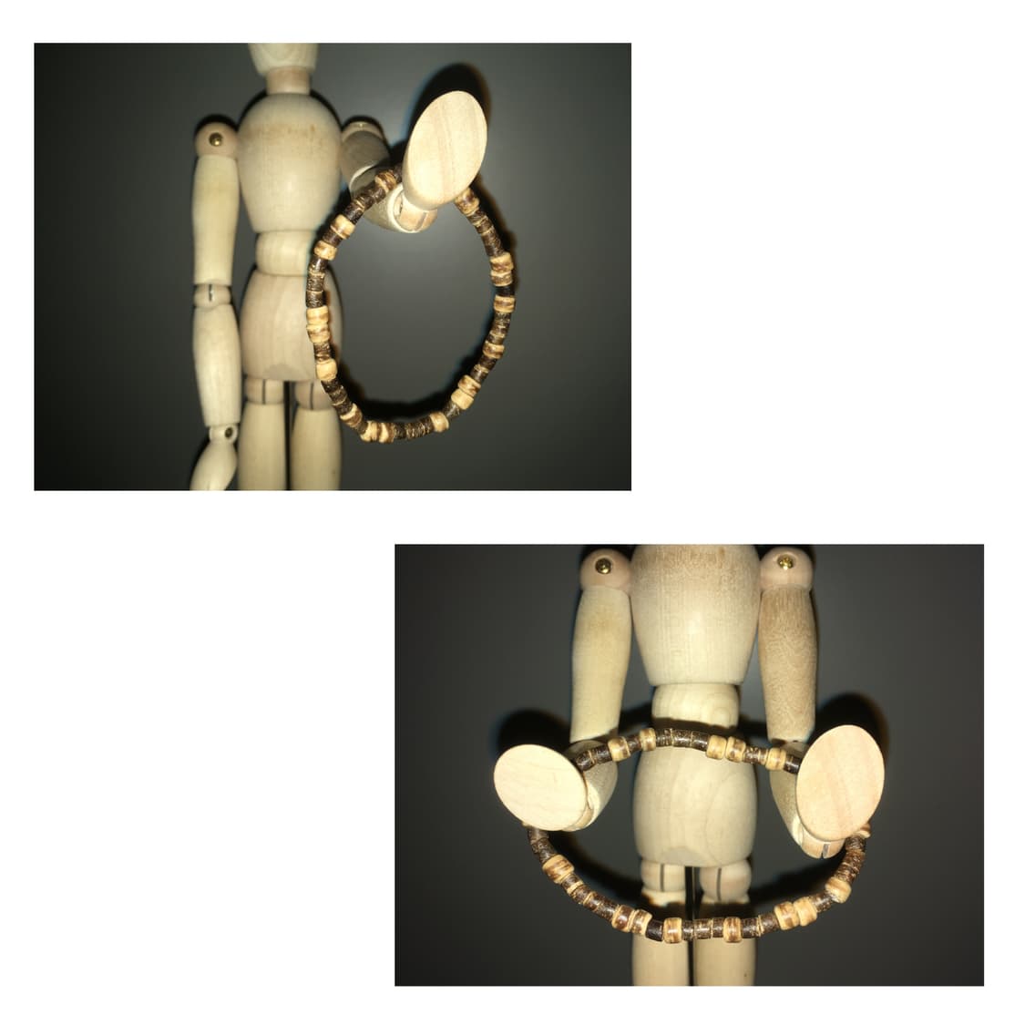 [악] 빈티지 우드비즈 팔찌 상품이미지2