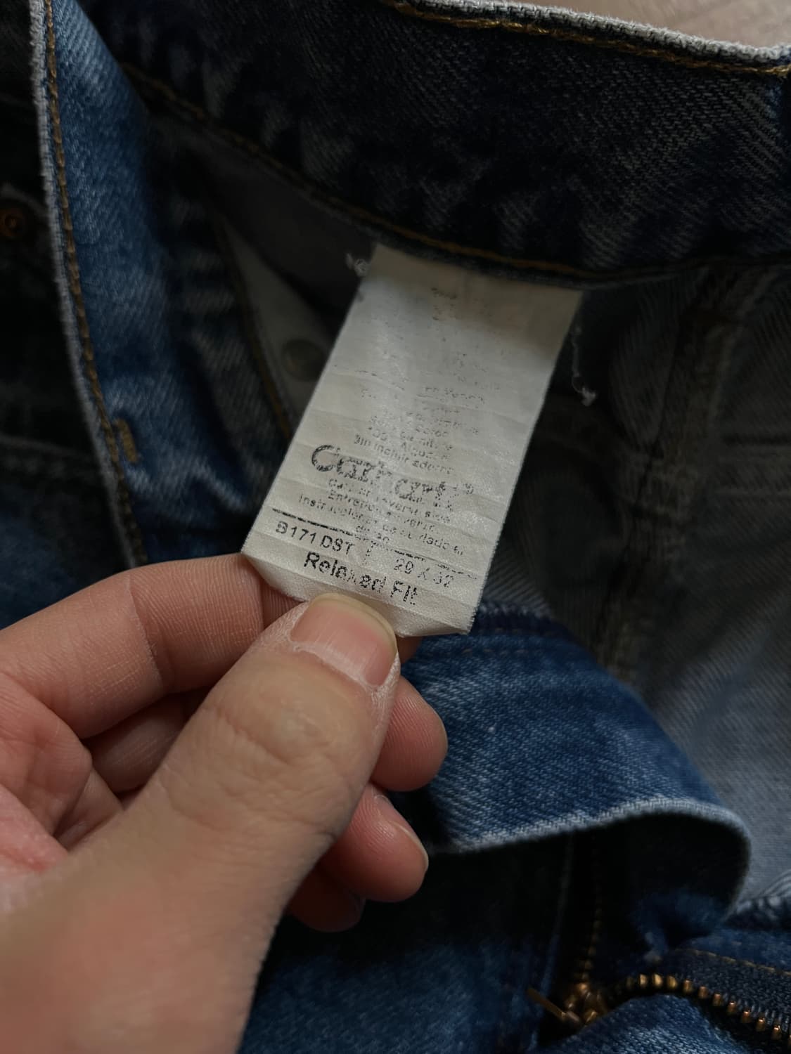 [29]칼하트 USA 빈티지 워싱 싱글니 카펜터 워크 데님 팬츠 상품이미지6