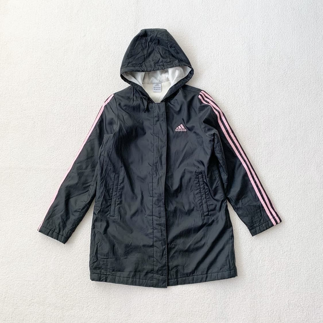 Adidas 블랙 핑크 후리스 돕바 상품이미지1