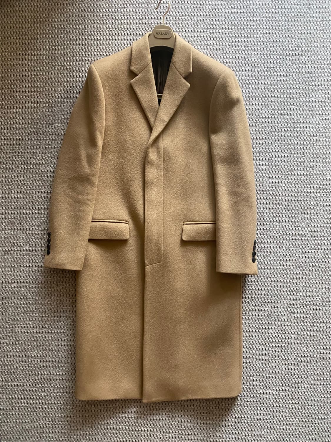 마마가리 히든싱글 코트 카멜 46 상품이미지3