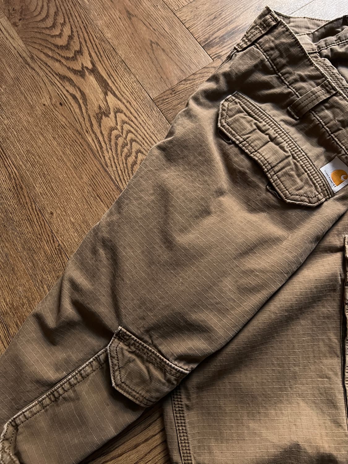 [36]칼하트 USA 릴렉스핏 브라운 립스탑 카고 팬츠 상품이미지6