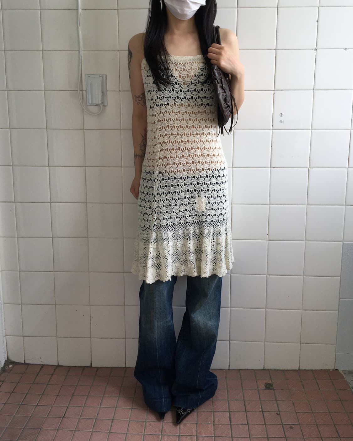 Crochet net skirt 상품이미지3