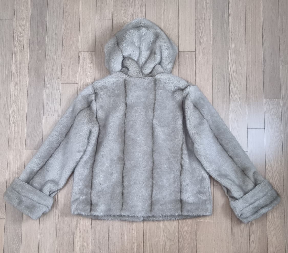 프레쉬라벨 페이크퍼 후드 자켓 Free 상품이미지5