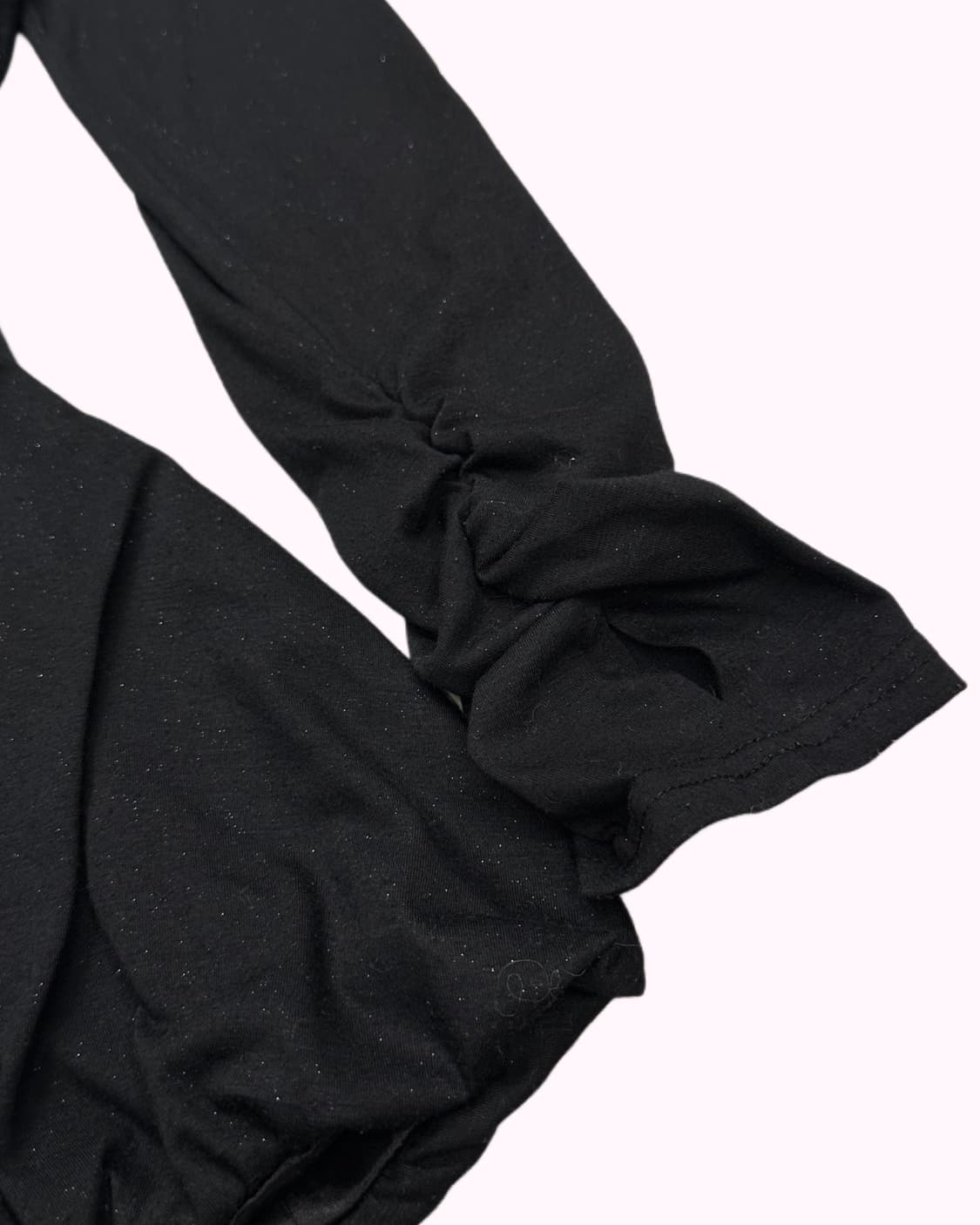 REGINA glitter halter shirring sleeve t 상품이미지3