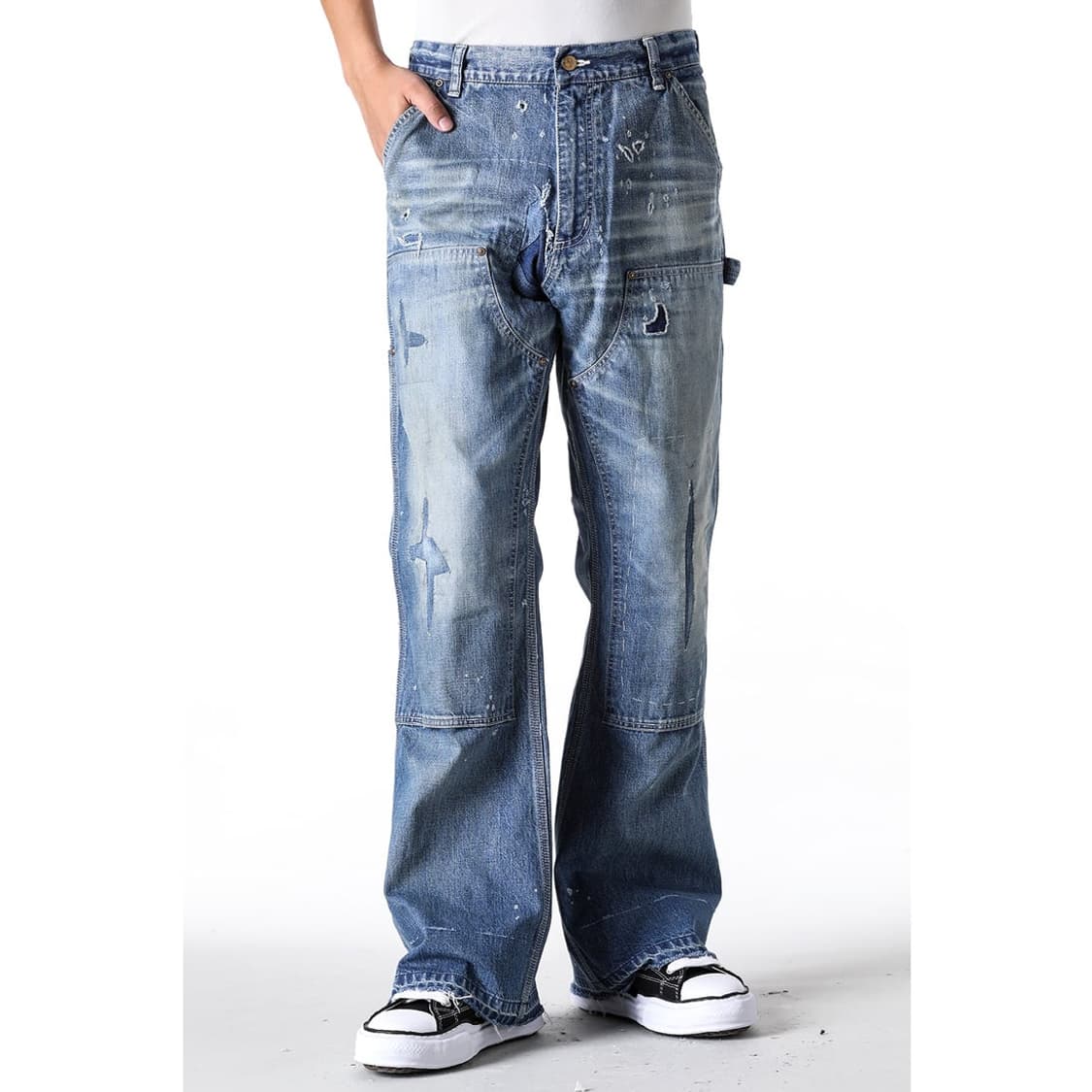 세인트 미카엘 더블니 데님 L사이즈 상품이미지4