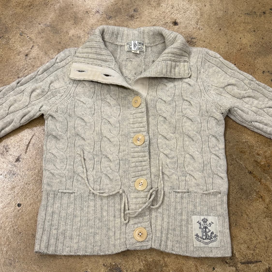 폴로 진스 꽈베기 니트 가디건  상품이미지3