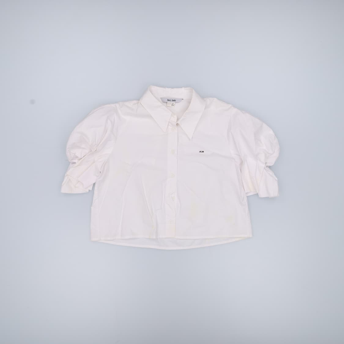 85 쥬시쥬디 반팔 퍼프 크롭 셔츠 0402H1 상품이미지1