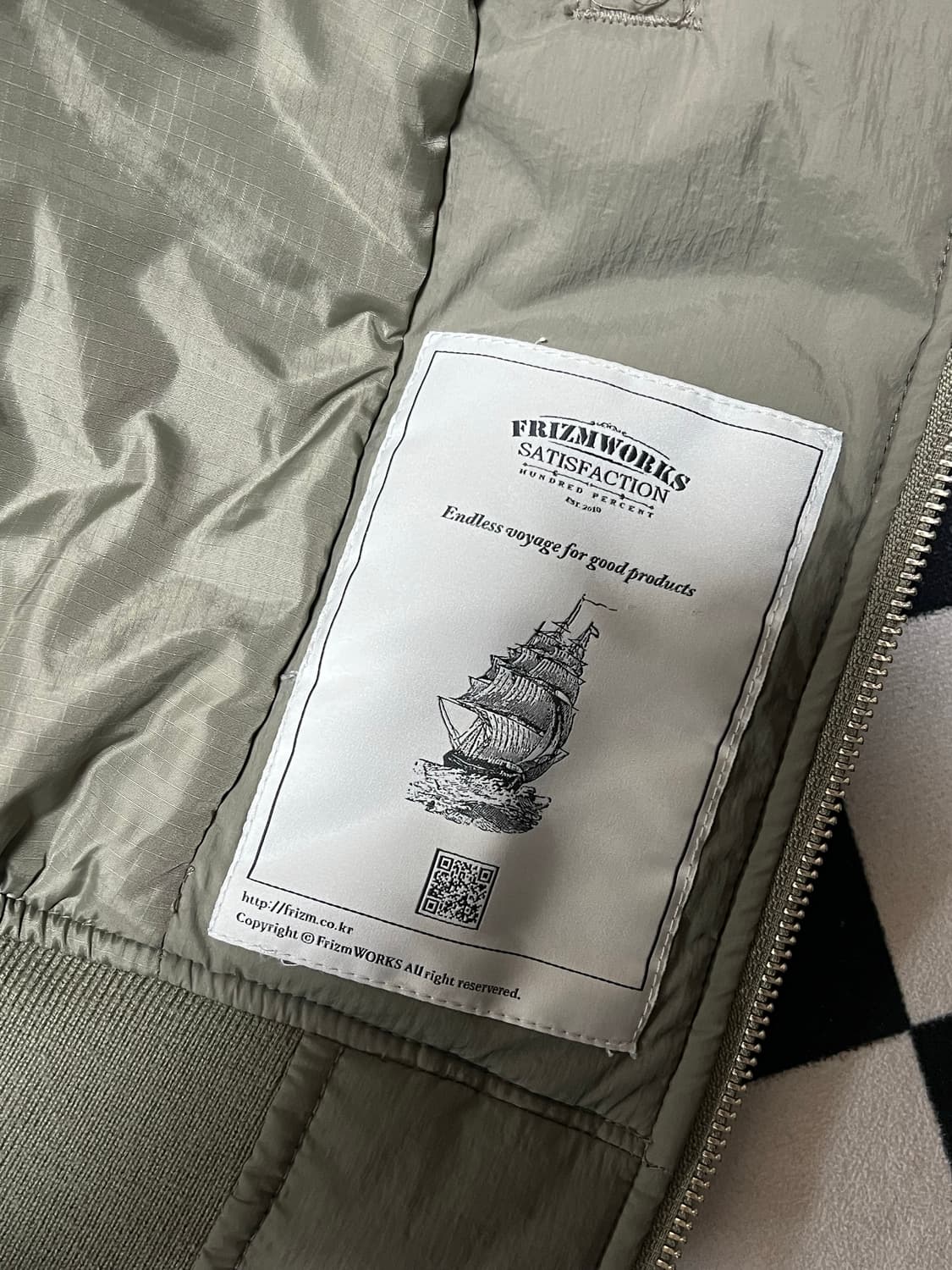 [M] 프리즘웍스 ma-1 플라이트 봄버 자켓 마원 점퍼 올리브 카키 상품이미지5