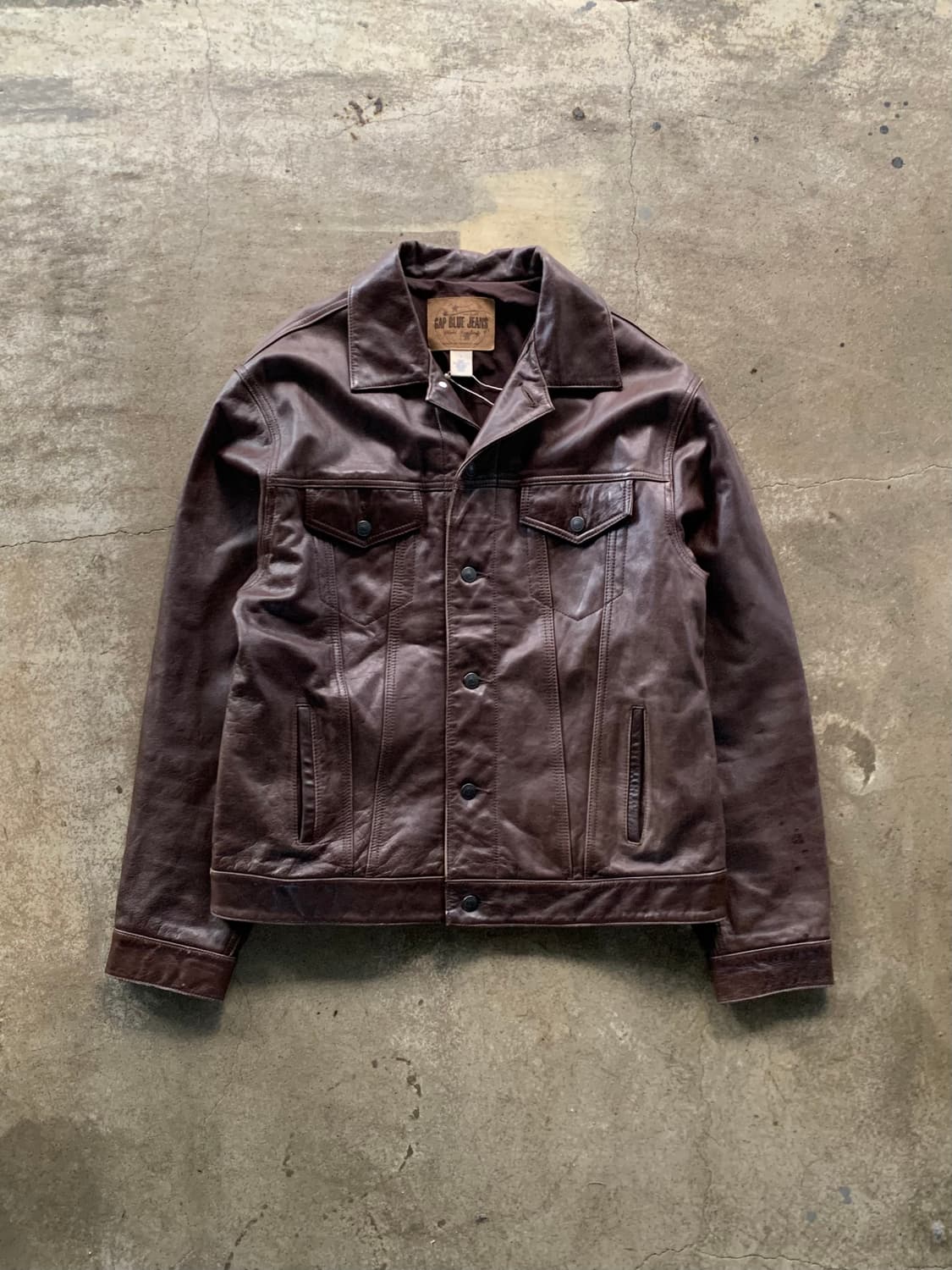 올드 갭 레더 트러커 자켓 상품이미지1