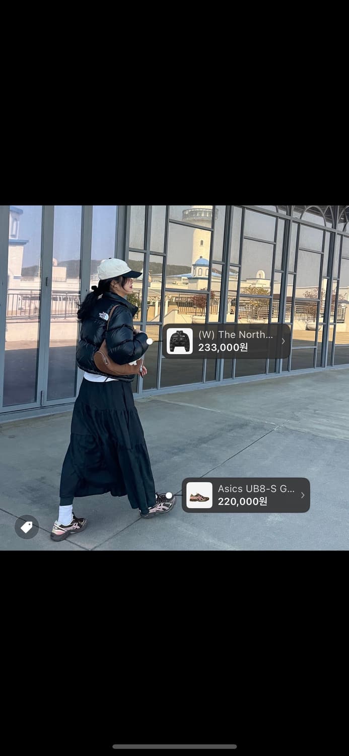 (상태 최상)해외판 노스페이스 여성용 눕시 크롭 숏 패딩 블랙 700 상품이미지2