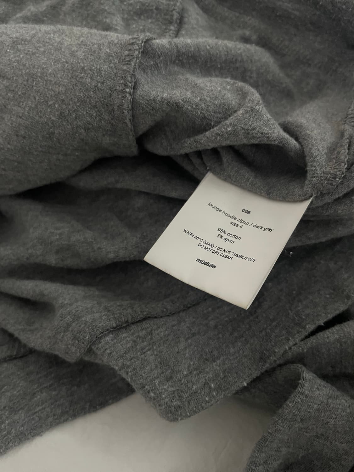 머듈 후드집업 그레이 4사이즈 상품이미지2