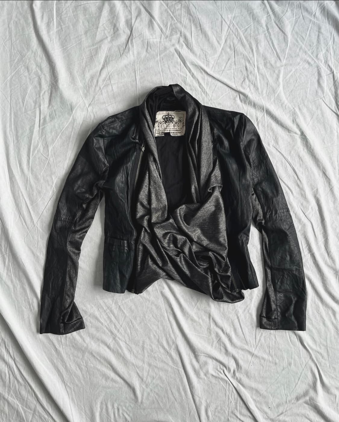 religion 고딕 드레이프 숄 집업 자켓 상품이미지2