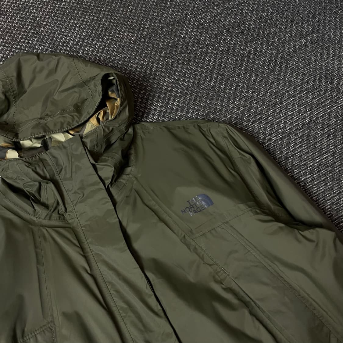 노스페이스 카키 나일론 바람막이 자켓 S 상품이미지4