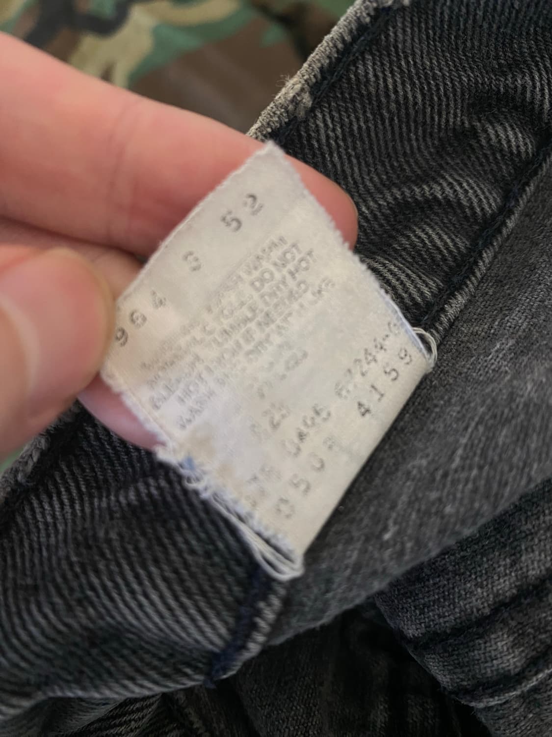 (40x32) 90s 리바이스 505 오렌지탭 흑청 블랙 USA 상품이미지3