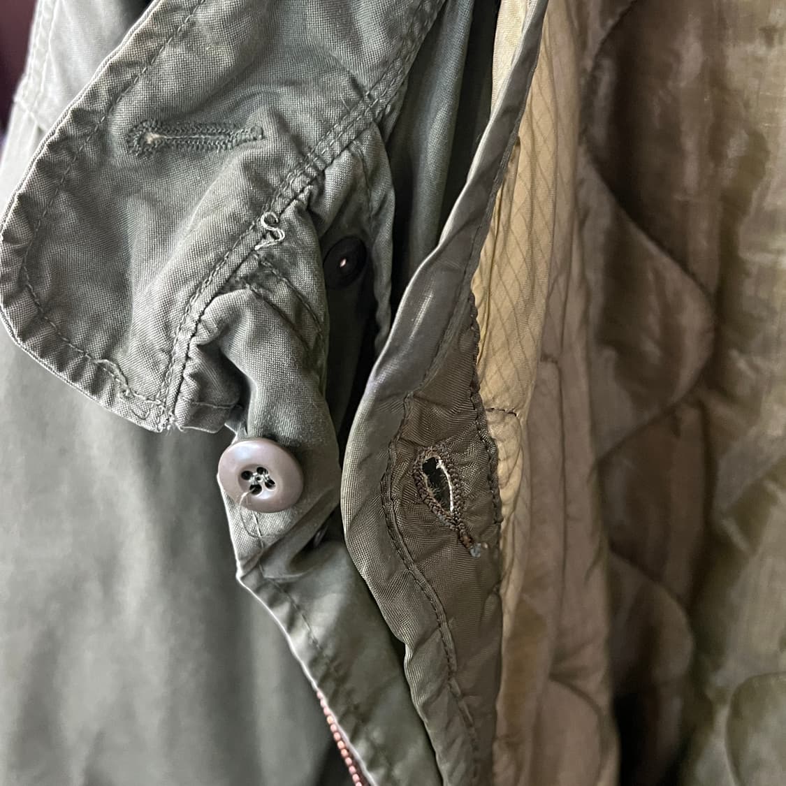 [S] 80s ecwcs US OG 피쉬테일 개파카 야상  상품이미지9