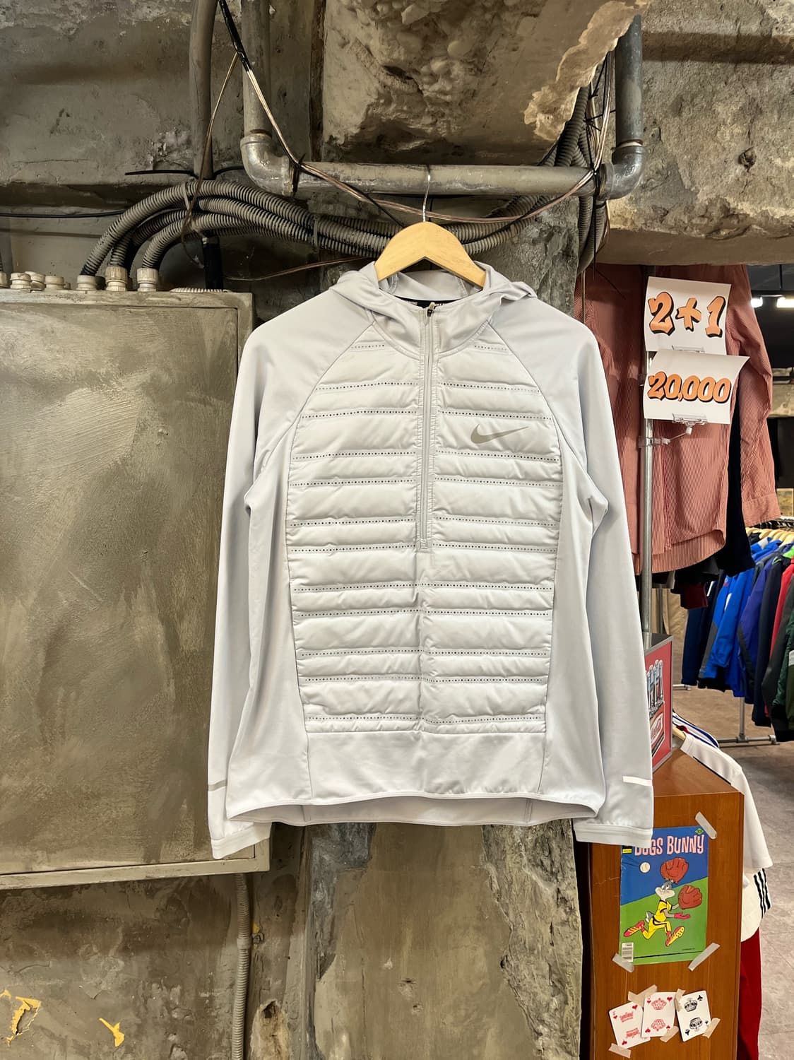 나이키 에어로로프트 다운 반집업 후드 긴팔티 L #csz2977 상품이미지1