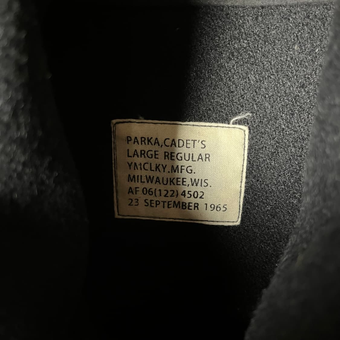 [YMCL KY] 60's 복각품 USAFA 카뎃파카  상품이미지6