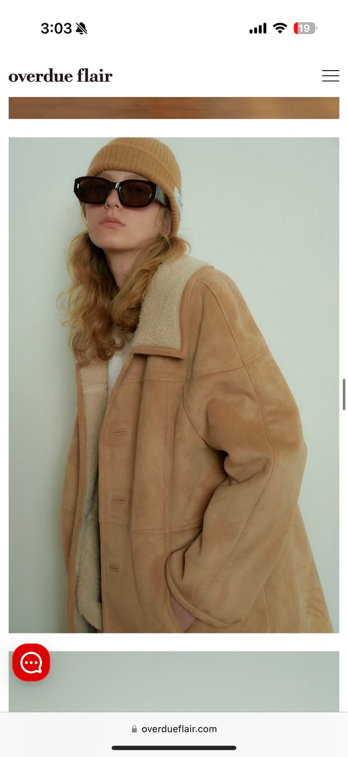  오버듀플레어 빈티지 하프 무스탕 박스째 새상품 상품이미지5