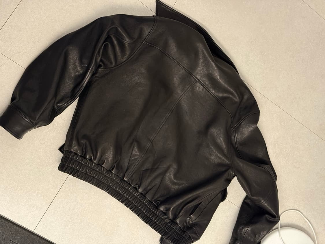 쿠어 coor A-2 레더자켓 L 블랙 상품이미지3