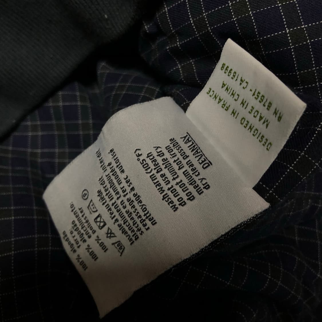 라코스테 봄버 자켓 남성용 블루종 상품이미지4